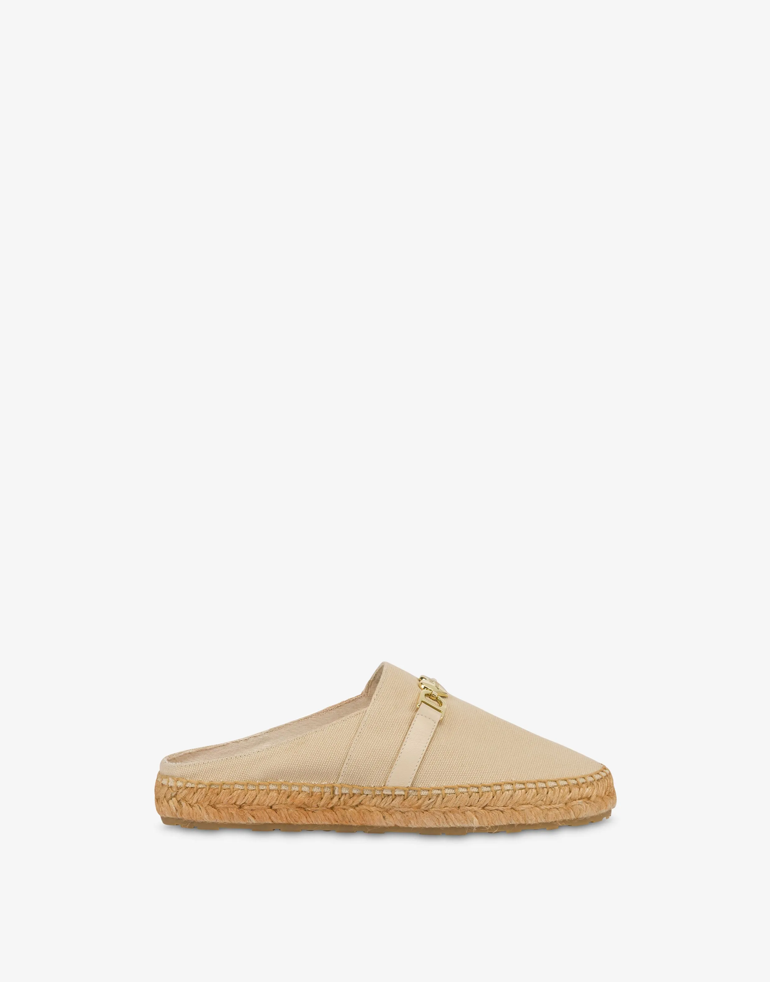 Sabot espadrilles in canvas with horsebit