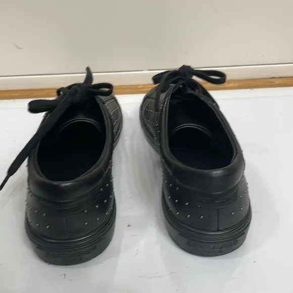 Saint Laurent Andy Low-Top Studded Leather Sneakers.