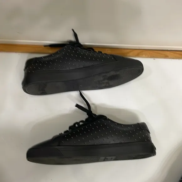 Saint Laurent Andy Low-Top Studded Leather Sneakers.