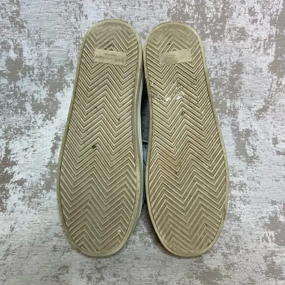 Saint Laurent Distressed Leather Platform Sneakers in Silver