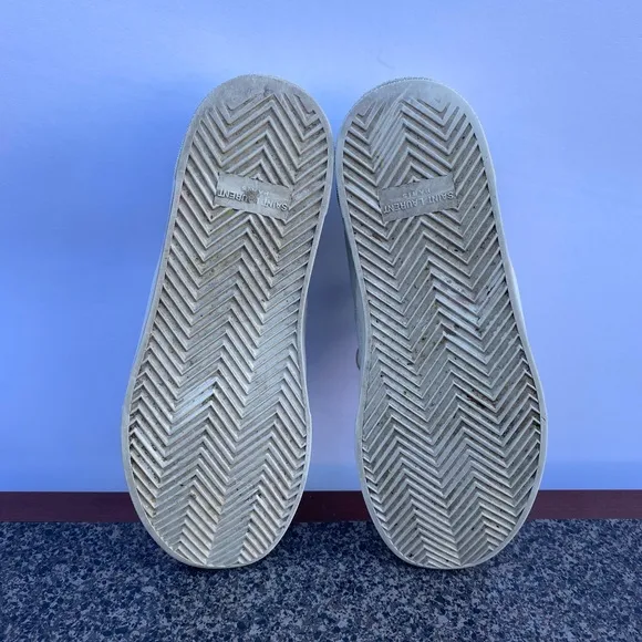 SAINT LAURENT Perforated Low Top Sneakers Size 40