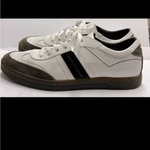 Salvatore Ferragamo Low Top Signature Sneakers Brown &amp; White