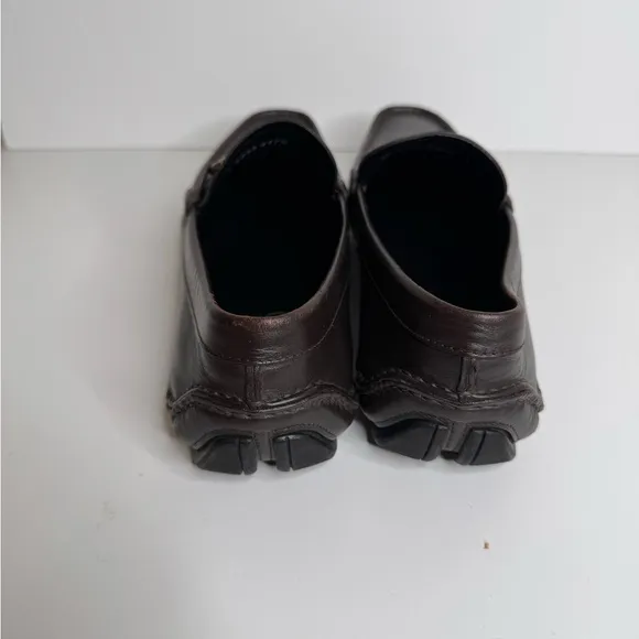 Salvatore Ferragamo Parigi Loafer Mens Size 9 D Brown Buckle Driving Workwear