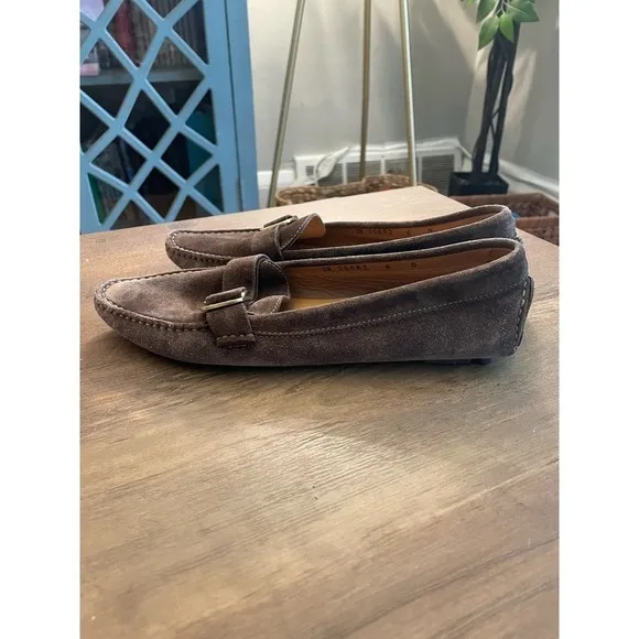 Salvatore Ferragamo Suede Driving Loafers