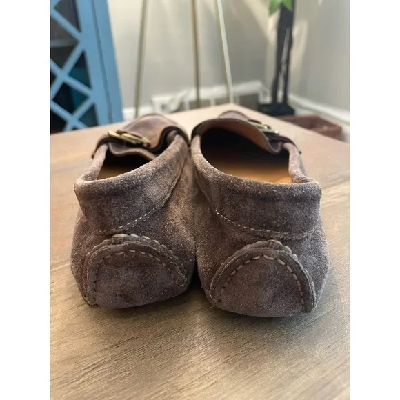 Salvatore Ferragamo Suede Driving Loafers