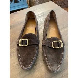 Salvatore Ferragamo Suede Driving Loafers