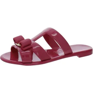 Salvatore Ferragamo Womens Lylia Pink Slip On Jelly Sandals Shoes New