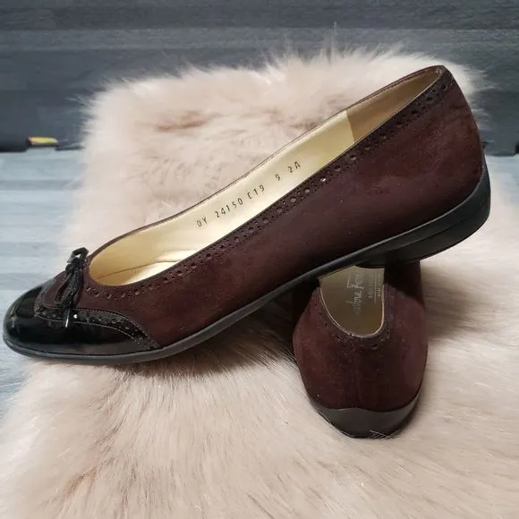 Salvatore Ferragamo Boutique wing tip flats