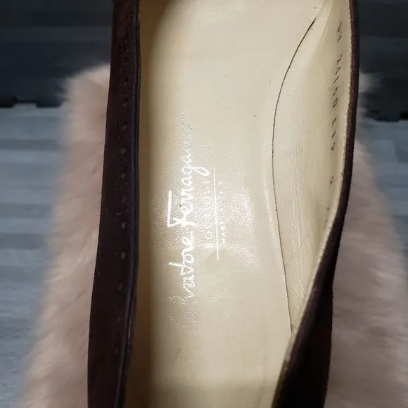 Salvatore Ferragamo Boutique wing tip flats