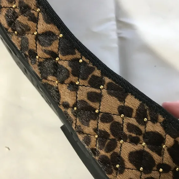 Sam Edelman Calypso Leopard Print Bow Ballet Flats