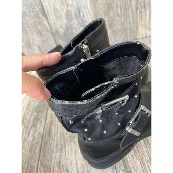 Sam Edelman CIRCUS Dannelly Studded Combat Ankle Boots Size Women Size 7