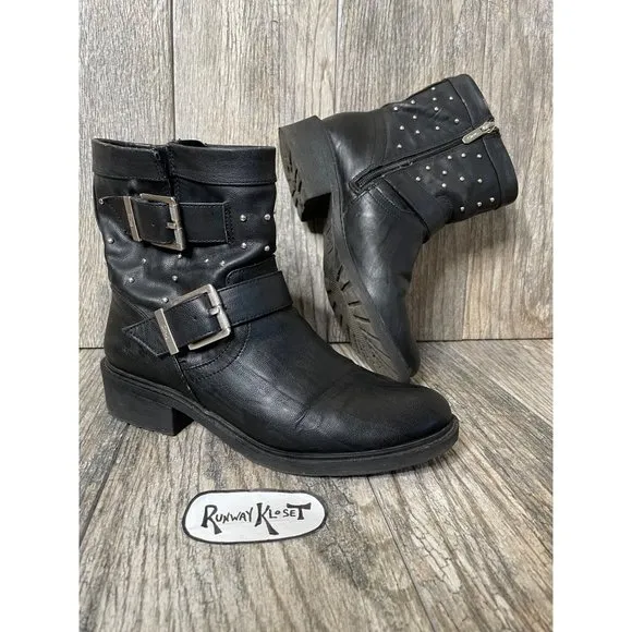 Sam Edelman CIRCUS Dannelly Studded Combat Ankle Boots Size Women Size 7