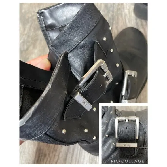 Sam Edelman CIRCUS Dannelly Studded Combat Ankle Boots Size Women Size 7