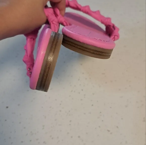 Sam Edelman Curcus Pink Knotted Slip On Sandals Size 9
