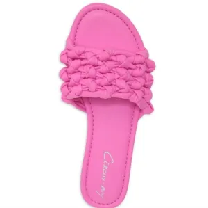 Sam Edelman Curcus Pink Knotted Slip On Sandals Size 9