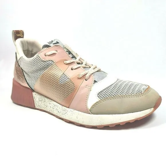 Sam Edelman Darsie Jogger Womens 9.5M Low Top Platform Chunky Sneakers Rose