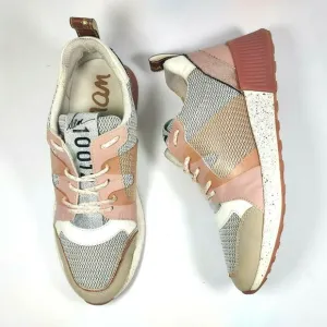 Sam Edelman Darsie Jogger Womens 9.5M Low Top Platform Chunky Sneakers Rose