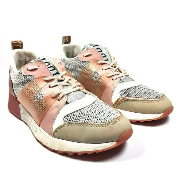 Sam Edelman Darsie Jogger Womens 9.5M Low Top Platform Chunky Sneakers Rose