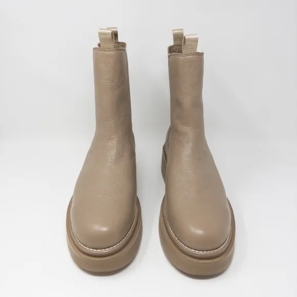 Sam Edelman Kolton Cedarwood Chelsea Boots Tan Leather Womens 11