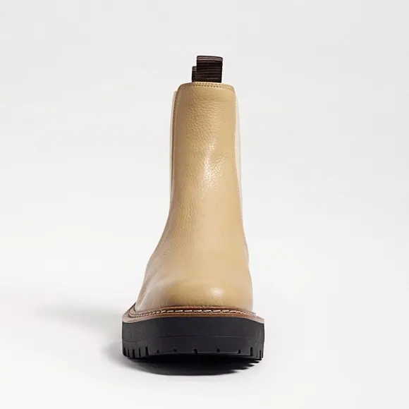 Sam Edelman Laguna Lug-Sole Leather Combat Boots Size 5.5 New in Box Retail $170