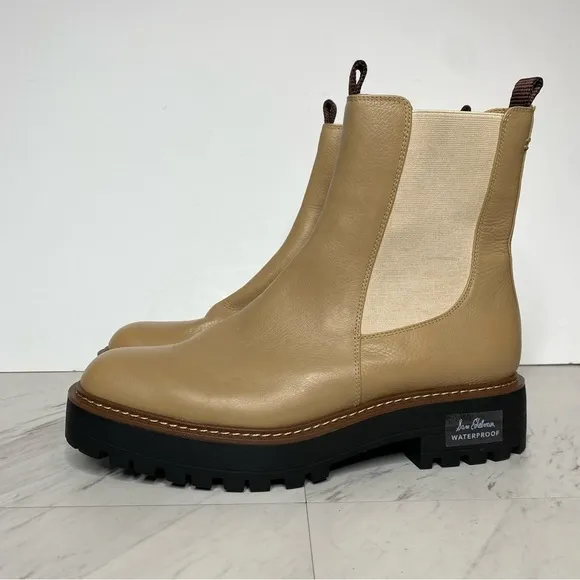 Sam Edelman Laguna Tan Leather Lug Sole Chelsea Boot 11M