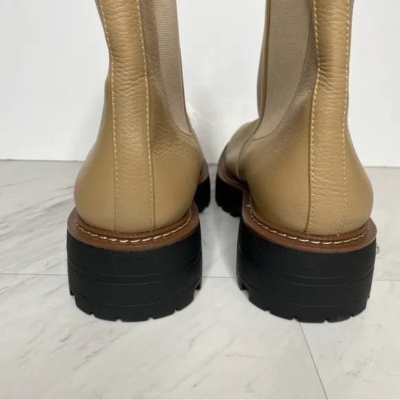 Sam Edelman Laguna Tan Leather Lug Sole Chelsea Boot 11M