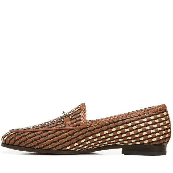 SAM EDELMAN  Laurel Saddle Multi Slip On Almond Toe Fashion Leather Loafers  8.5