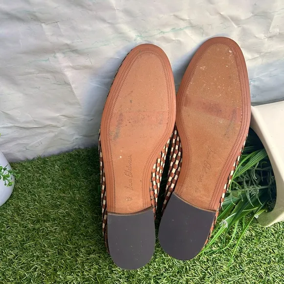 SAM EDELMAN  Laurel Saddle Multi Slip On Almond Toe Fashion Leather Loafers  8.5