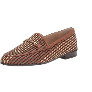 SAM EDELMAN  Laurel Saddle Multi Slip On Almond Toe Fashion Leather Loafers  8.5
