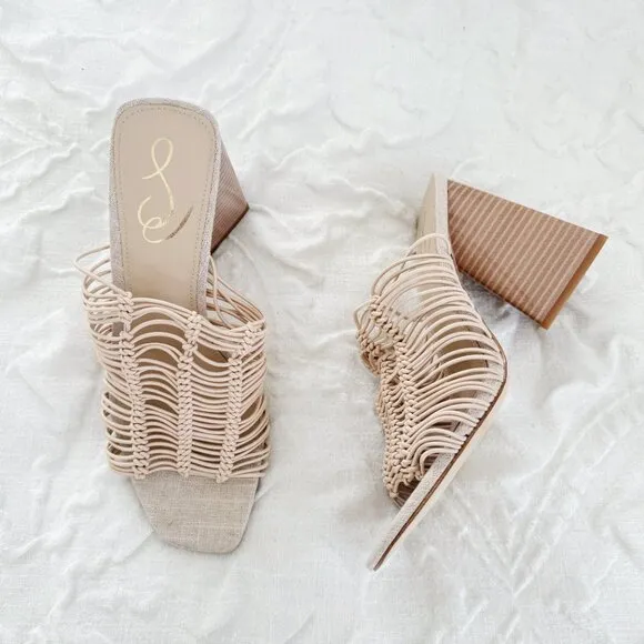 Sam Edelman Laurette Slip On High Heel Sandals New