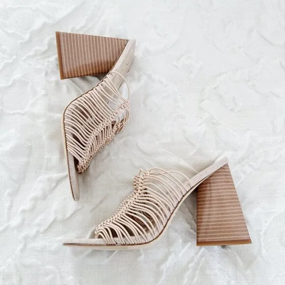 Sam Edelman Laurette Slip On High Heel Sandals New
