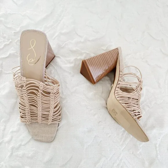 Sam Edelman Laurette Slip On High Heel Sandals New