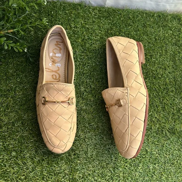 Sam Edelman LORAINE WOVEN BIT LOAFER$150 women 6.5new store display Eggshell