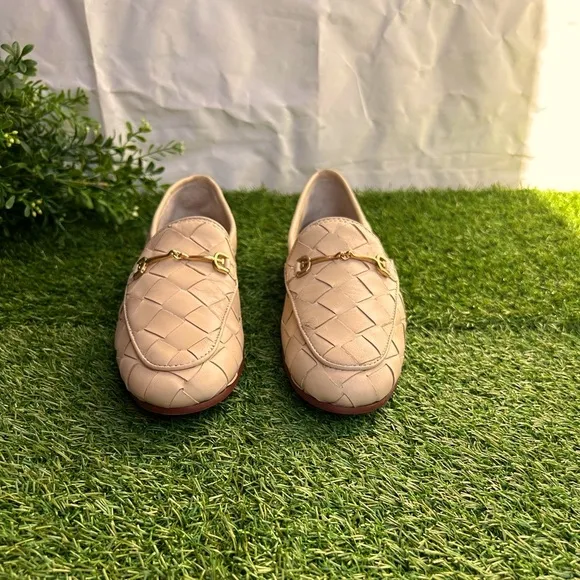 Sam Edelman LORAINE WOVEN BIT LOAFER$150 women 6.5new store display Eggshell