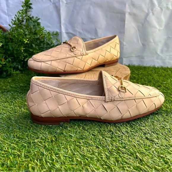 Sam Edelman LORAINE WOVEN BIT LOAFER$150 women 6.5new store display Eggshell