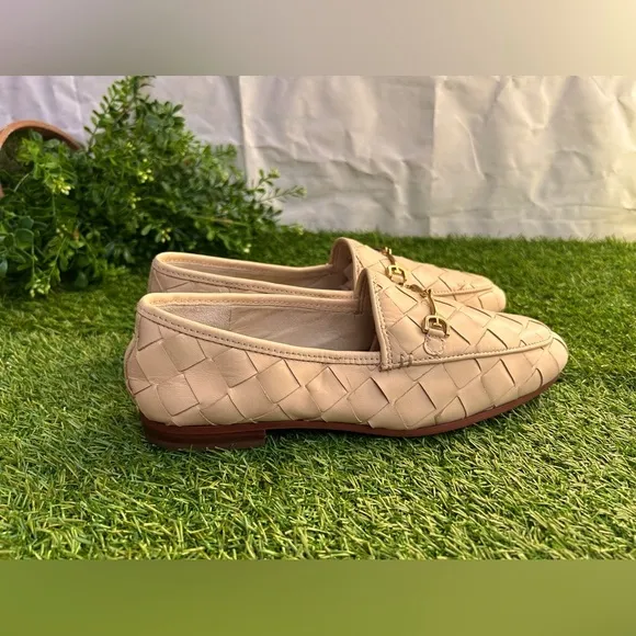 Sam Edelman LORAINE WOVEN BIT LOAFER$150 women 6.5new store display Eggshell