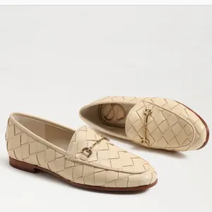 Sam Edelman LORAINE WOVEN BIT LOAFER$150 women 6.5new store display Eggshell