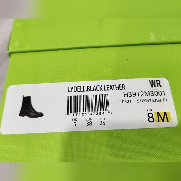 Sam Edelman Lydell Black/Bally Premium Leather Combat Boots H3912M3001.