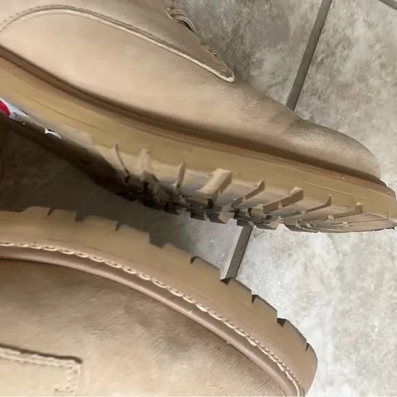 Sam Edelman Lydell Combat Boots - Sesame Suede - Women's US 11 combat