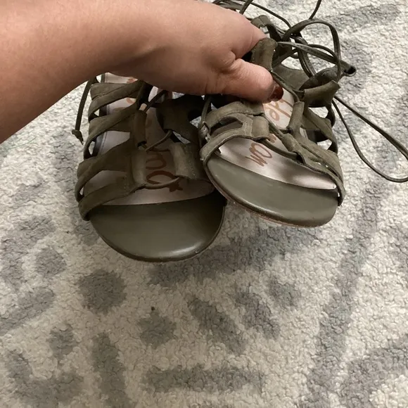 Sam Edelman Olive Green Sandals