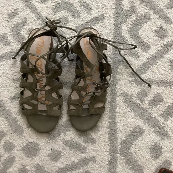 Sam Edelman Olive Green Sandals