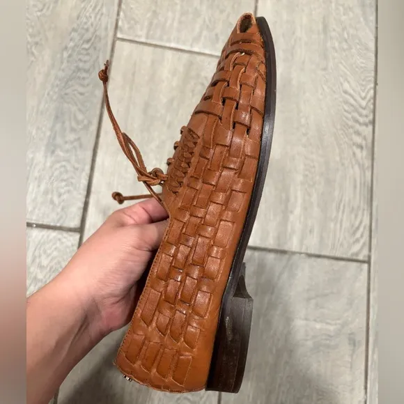 SAM EDELMAN Rishel Woven Leather Loafers Size 8