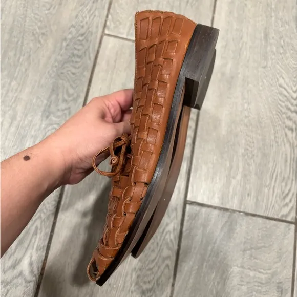 SAM EDELMAN Rishel Woven Leather Loafers Size 8