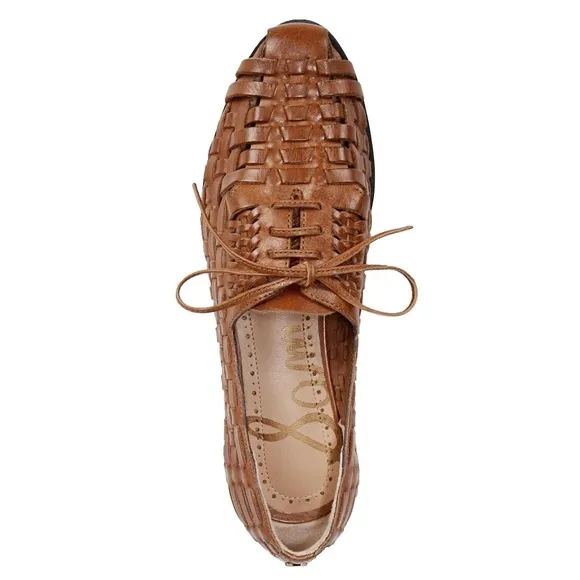 SAM EDELMAN Rishel Woven Leather Loafers Size 8