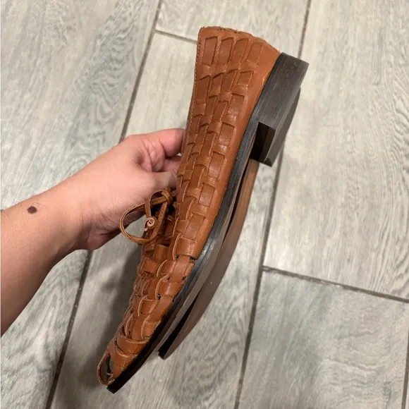 SAM EDELMAN Rishel Woven Leather Loafers Size 8