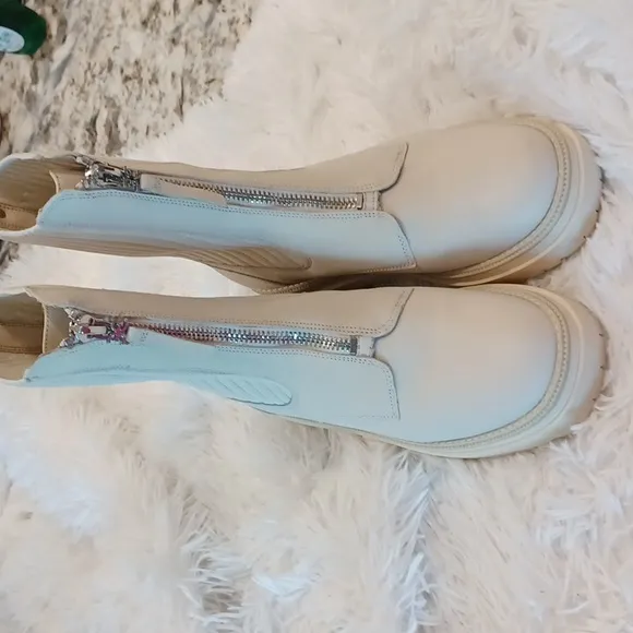 Sam Edelman Sz 9 Winnifred Leather Sole Sock Fitted Moto Chelsea Boots NEW