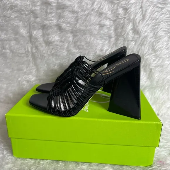 Sam Edelman Women's Laurette Block-Heel Sandals in black size 7