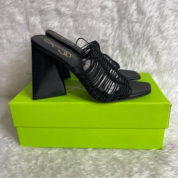 Sam Edelman Women's Laurette Block-Heel Sandals in black size 7