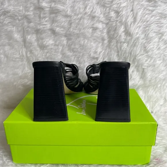 Sam Edelman Women's Laurette Block-Heel Sandals in black size 7