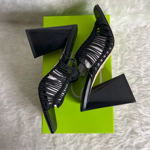 Sam Edelman Women's Laurette Block-Heel Sandals in black size 7